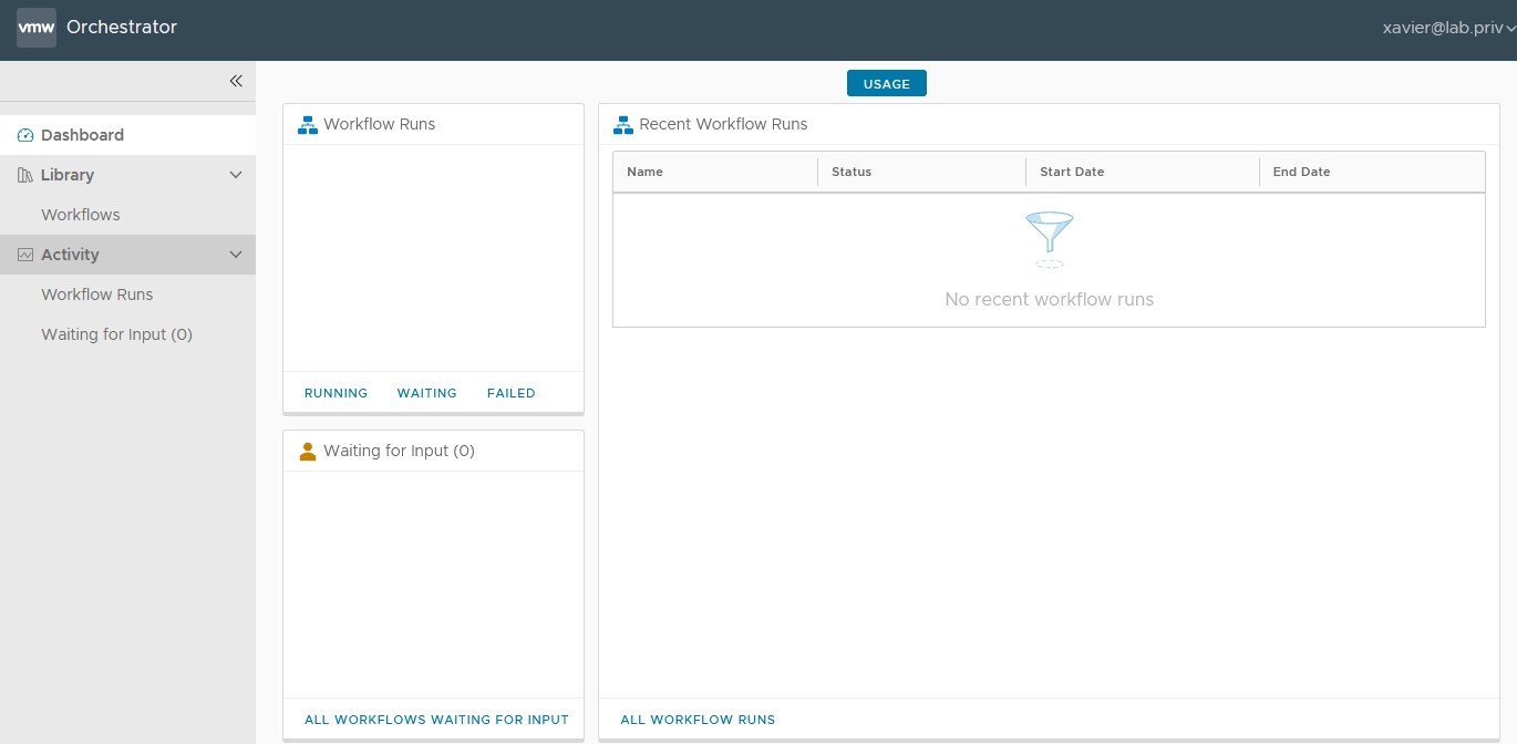 connected using a user that isn’t a member of the Admin Group