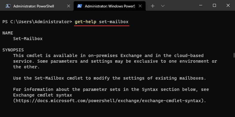 The Set-Mailbox cmdlet allows configuring many aspects of the user mailbox in Exchange Online